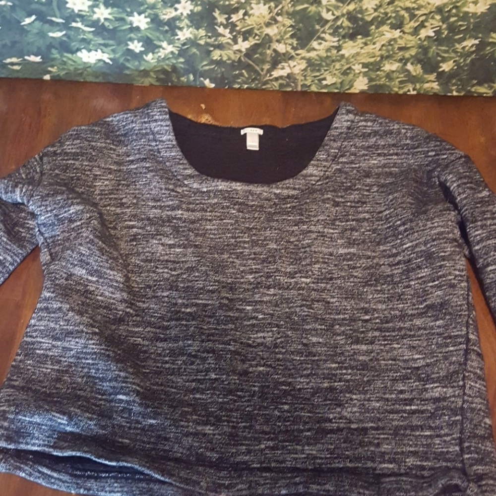 Thick J. Crew Cropped Shirt/Sweater.